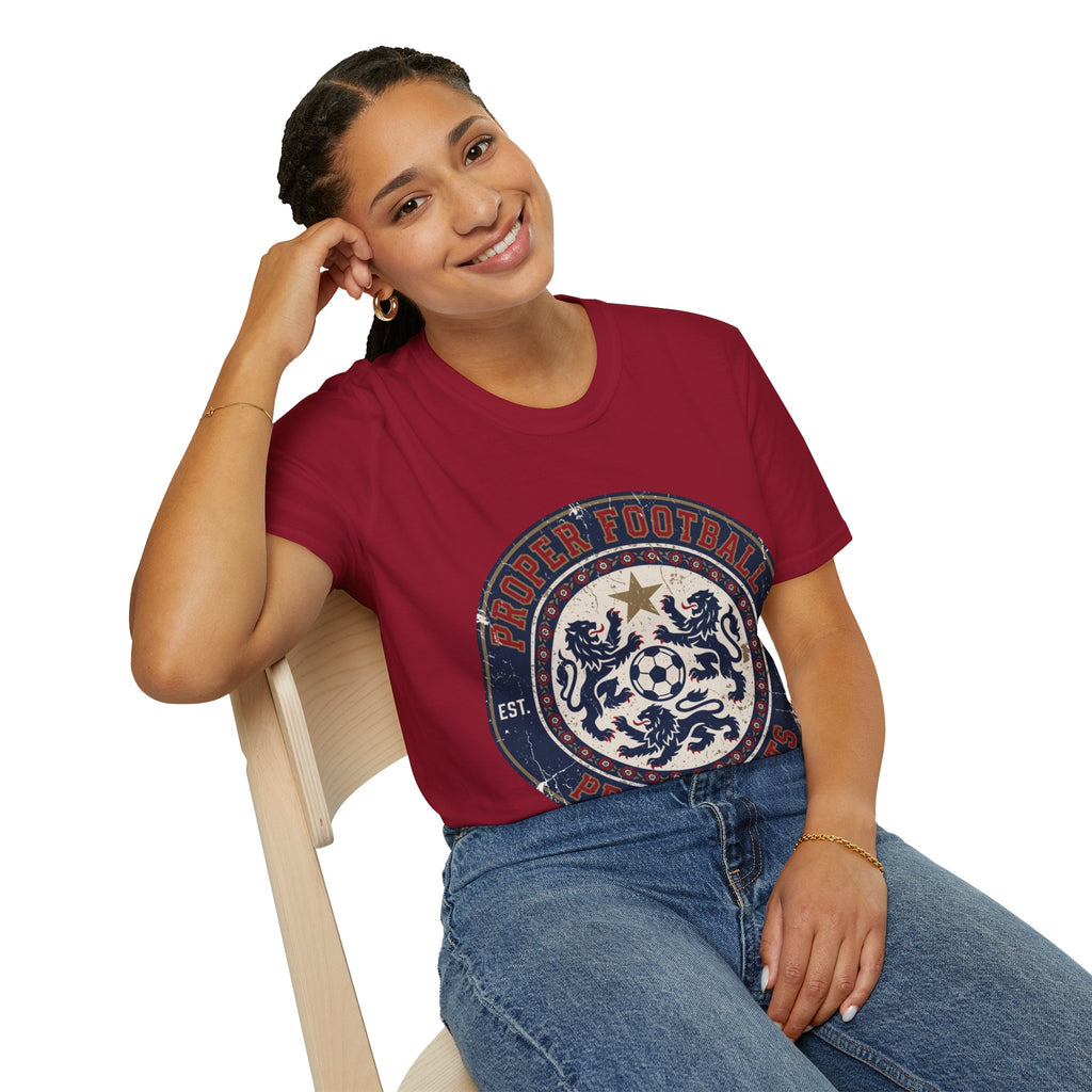 FIFA World Cup 2026 T-Shirt — oryggy "Proper Football" Vintage Crest Tee