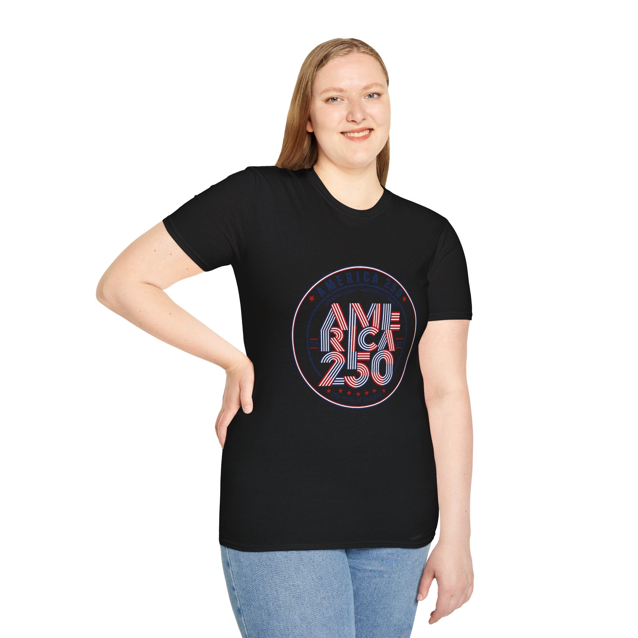 oryggy - america-250-celebration-t-shirt-patriotic-usa-independence-anniversary-tee - Vintage Patriotic Apparel