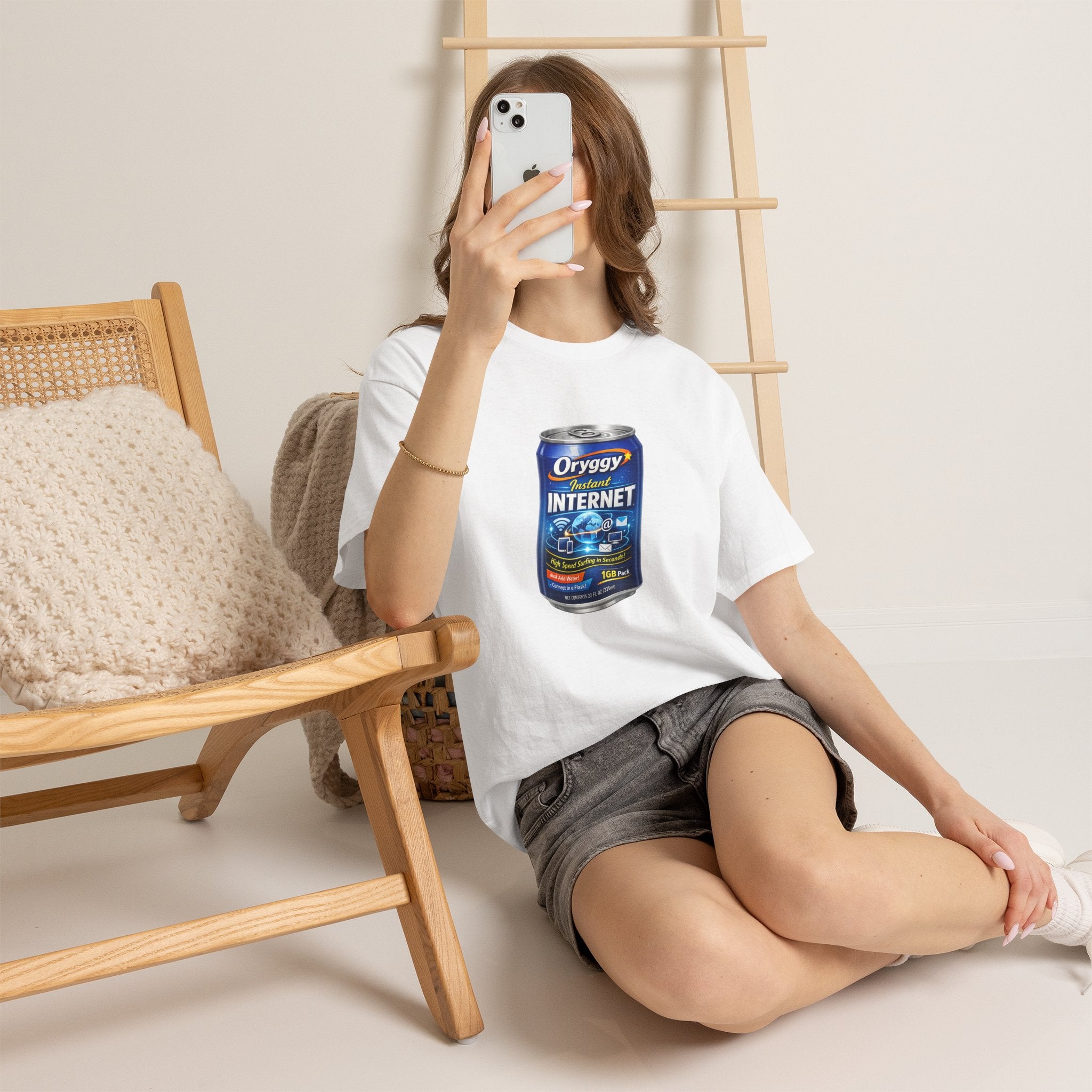 oryggy Originals Summer line Canned Internet Tee — Retro Can Graphic T-Shirt