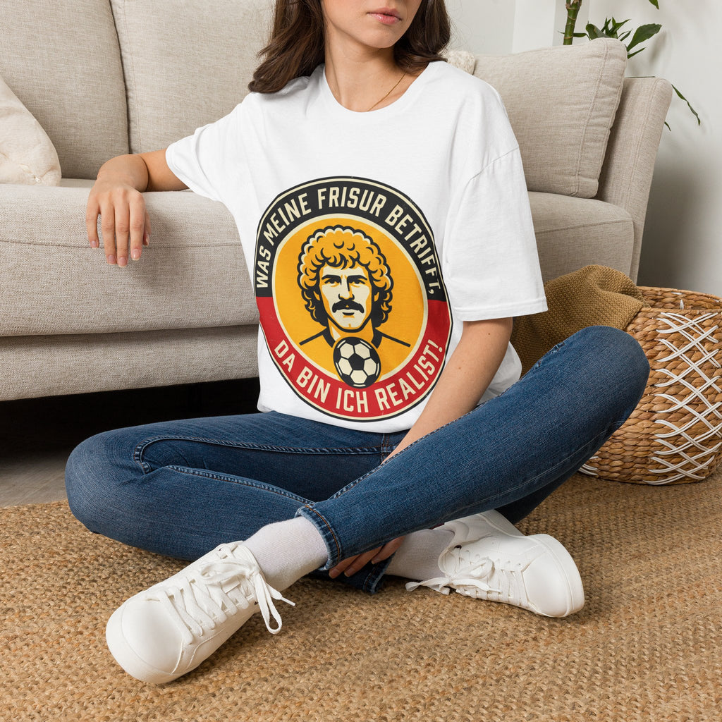 Was meine Frisur betrifft T‑Shirt – Vintage Fußballer Design