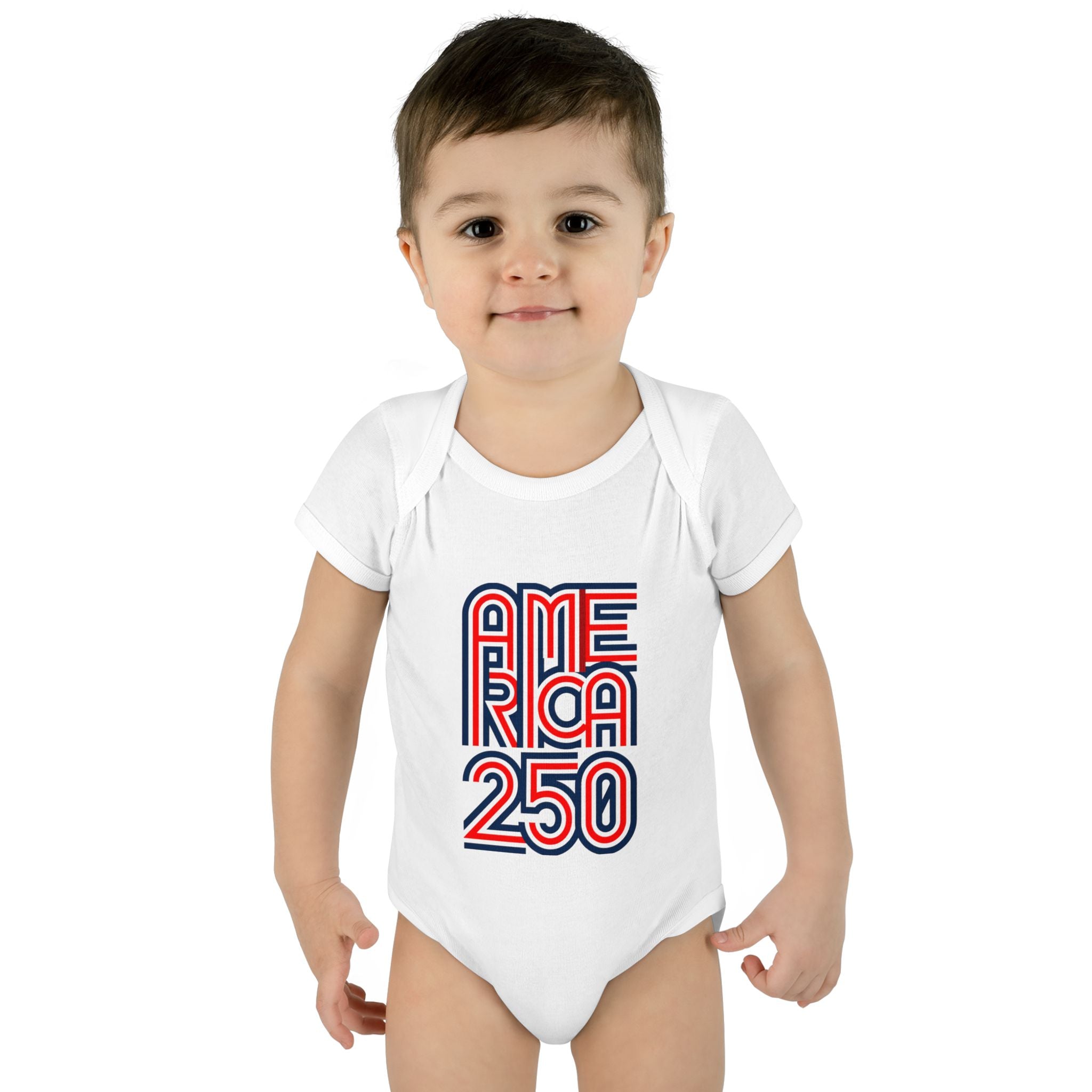 America 250 Personalized Infant Bodysuit | USA Flag