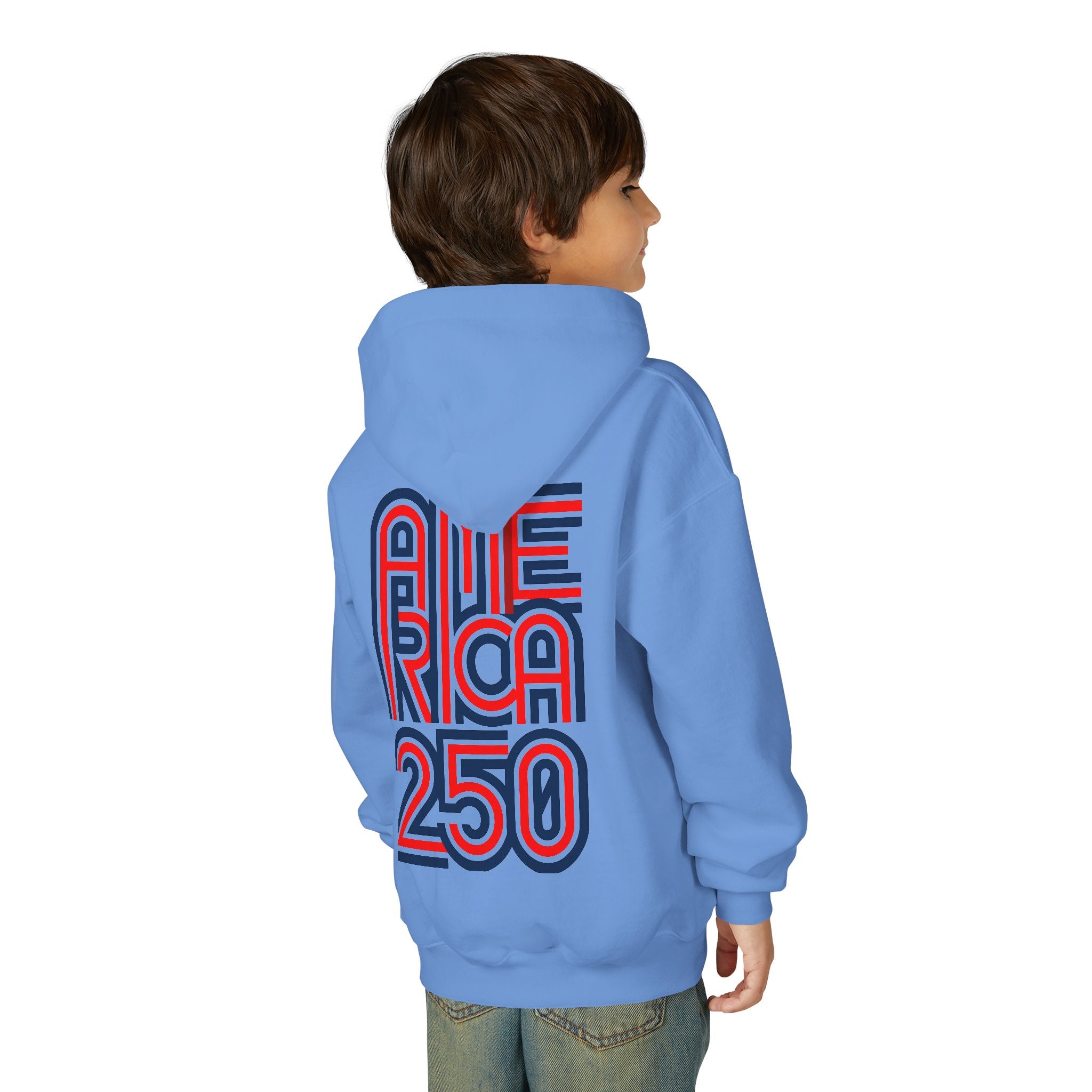 America 250 Hoodie | Patriotic Retro Typography, 250th Anniversary