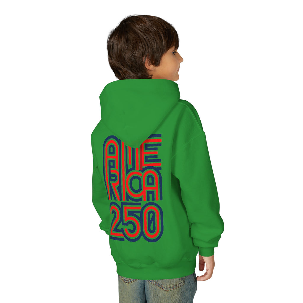 America 250 Hoodie | Patriotic Retro Typography, 250th Anniversary