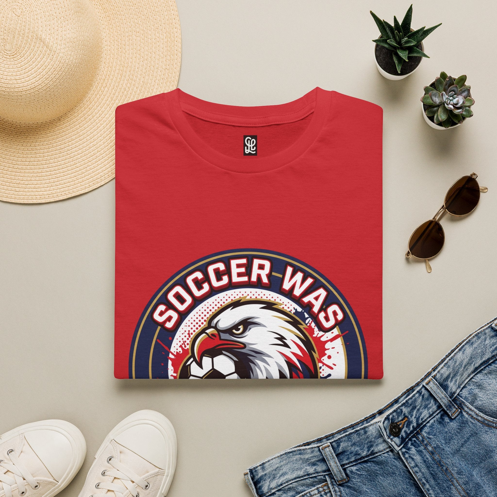 FIFA 2026 Soccer Eagle T-Shirt — "Soccer was a Bri'ish idea" Vintage Soccer Graphic Tee