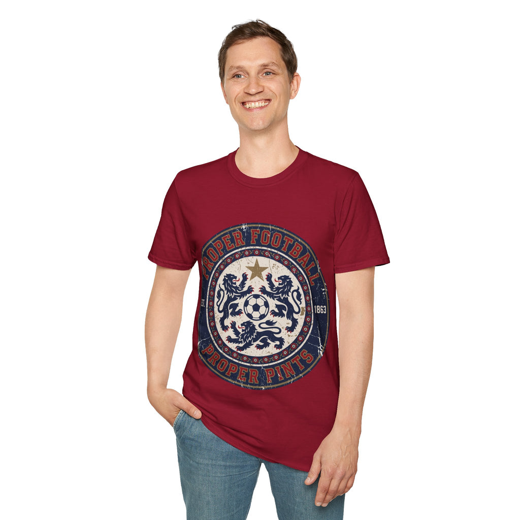 FIFA World Cup 2026 T-Shirt — oryggy "Proper Football" Vintage Crest Tee