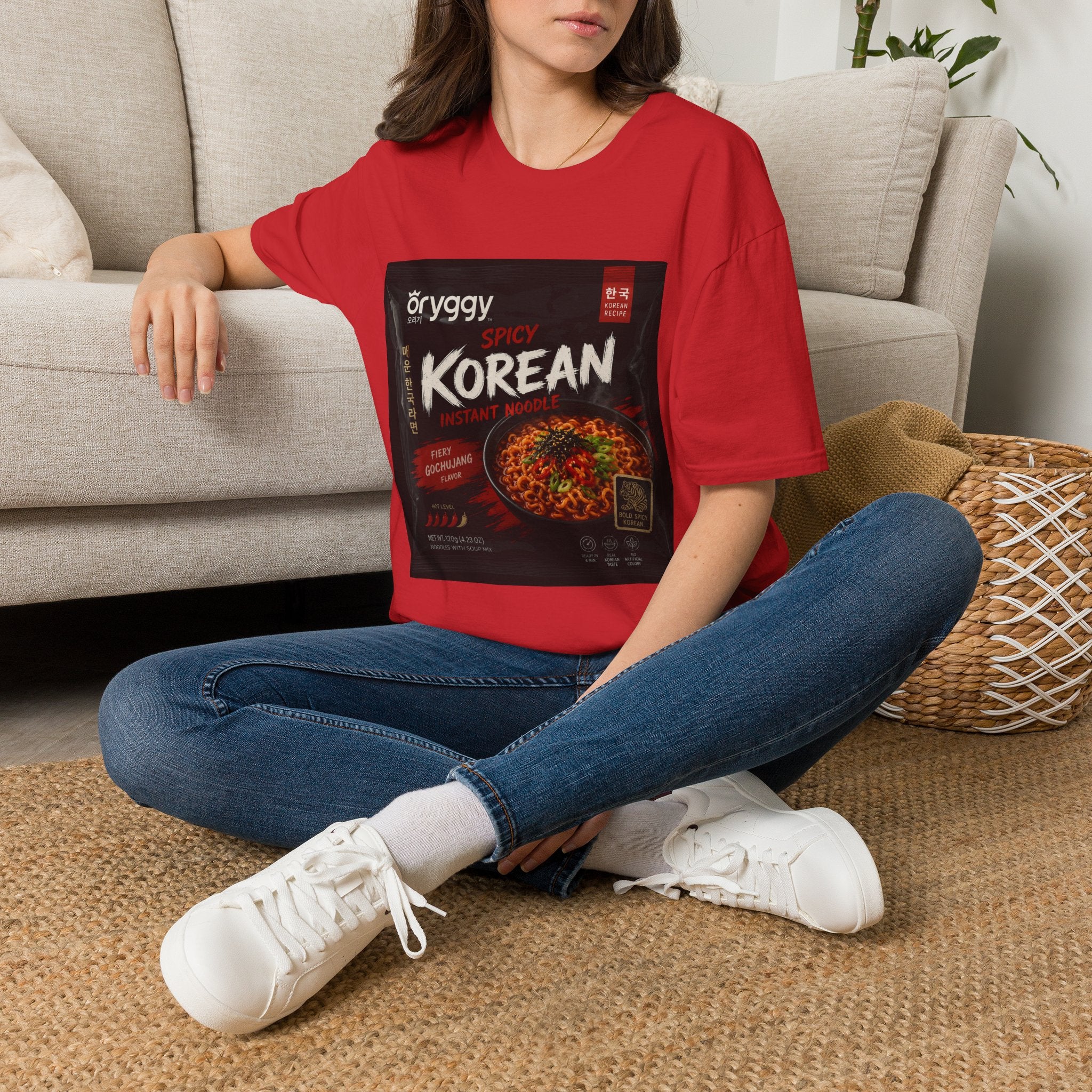 oryggy Originals Summer line Korean Spicy Instant Noodle T-Shirt