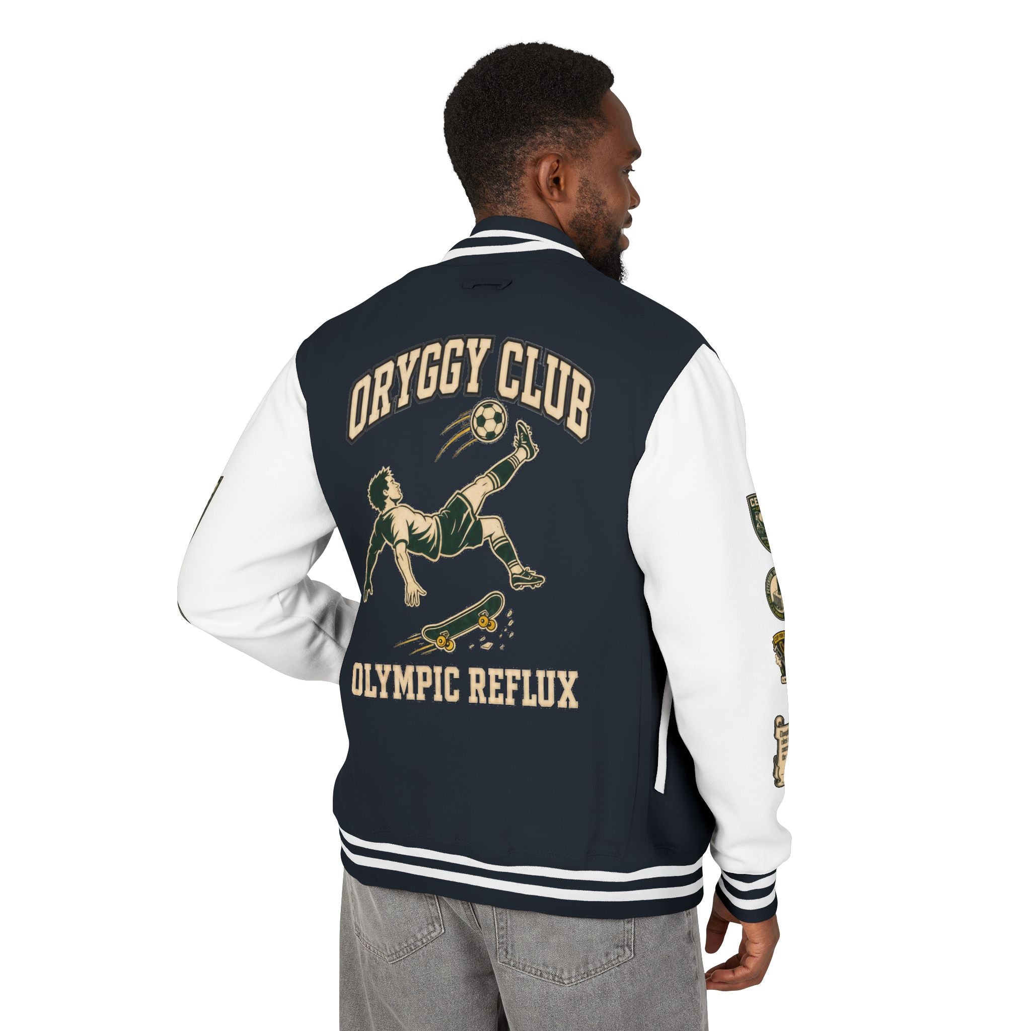 OR Olympic Reflux Varsity Jacket — Alexander Peterson "The Concrete is Master" Edition