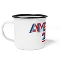 America 250 enamel mug | patriotic 3D retro typography