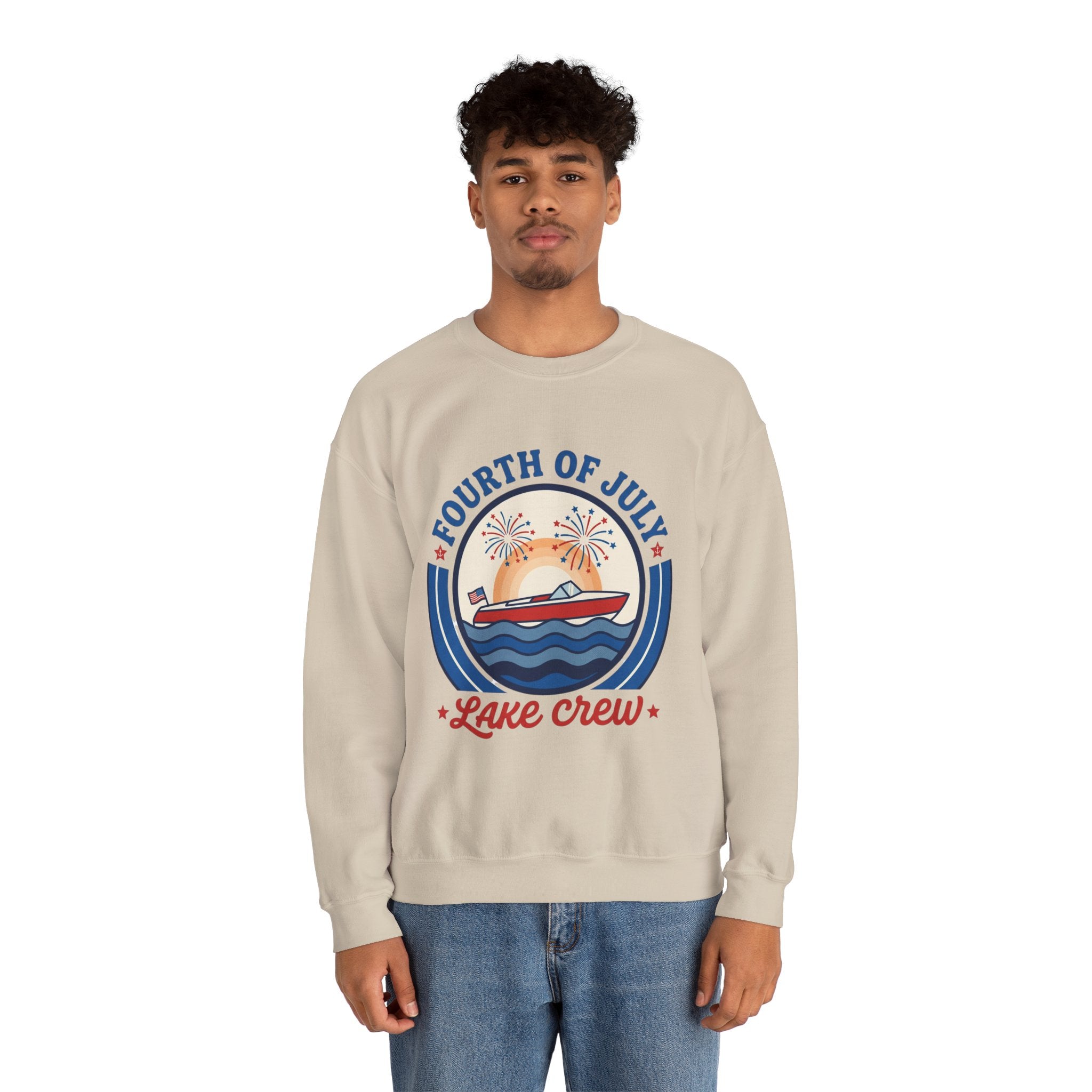 oryggy - america-250-unisex-heavy-blend™-crewneck-sweatshirt - Vintage Patriotic Apparel