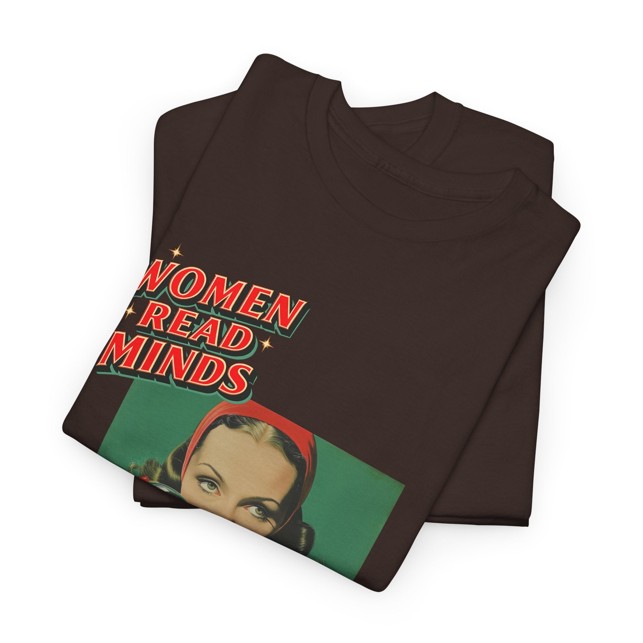 oryggy Originals Summer line Women Read Minds Tee — Retro Vintage Feminist Graphic T-Shirt
