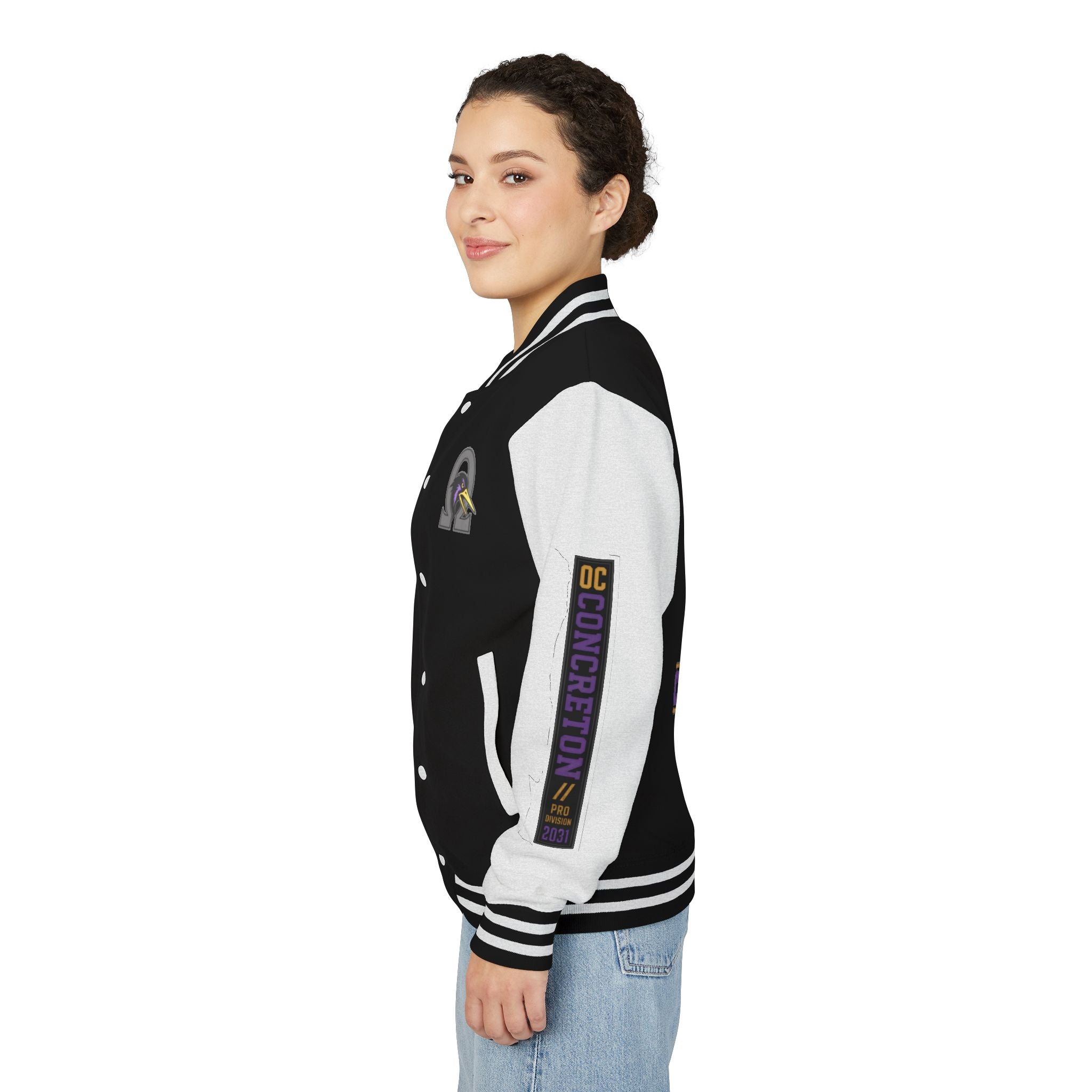 OC Concreton Varsity Jacket — Pancho Hawks "Cold Bearings" Distressed Edition