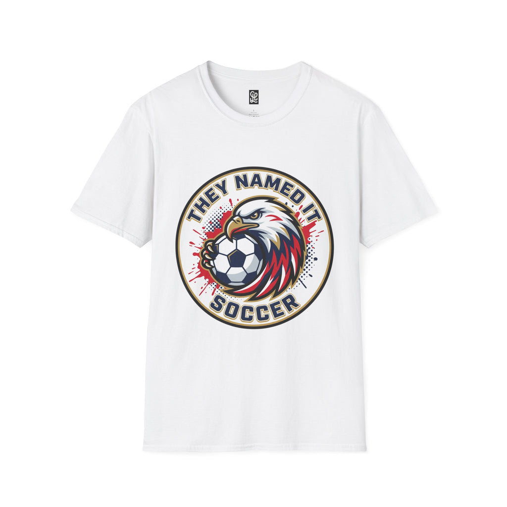 FIFA 2026 Soccer Eagle Personalized T-Shirt — "They Named It Soccer" Vintage Soccer Graphic Tee