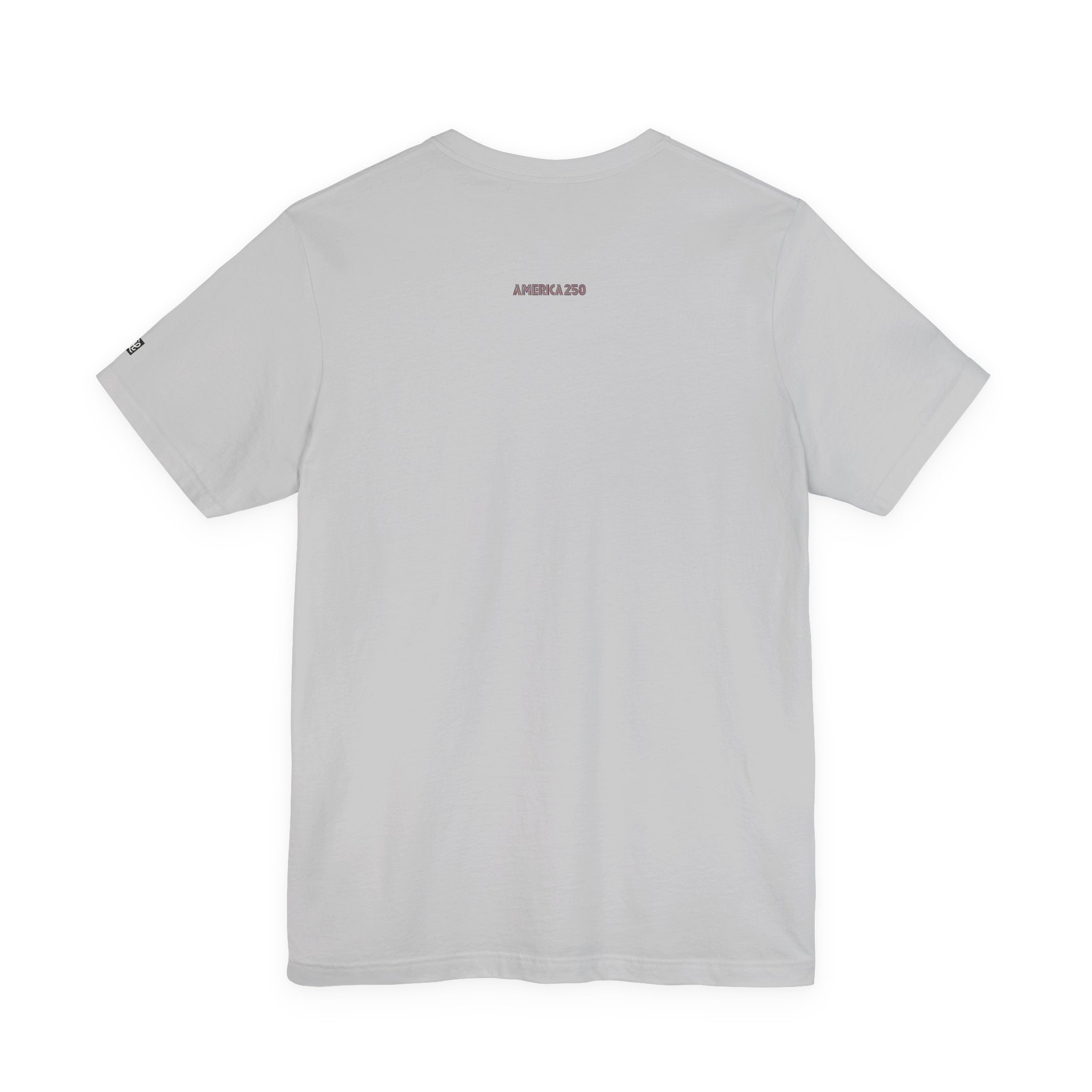 America 250 Tee | Patriotic Red Blue Striped Typography