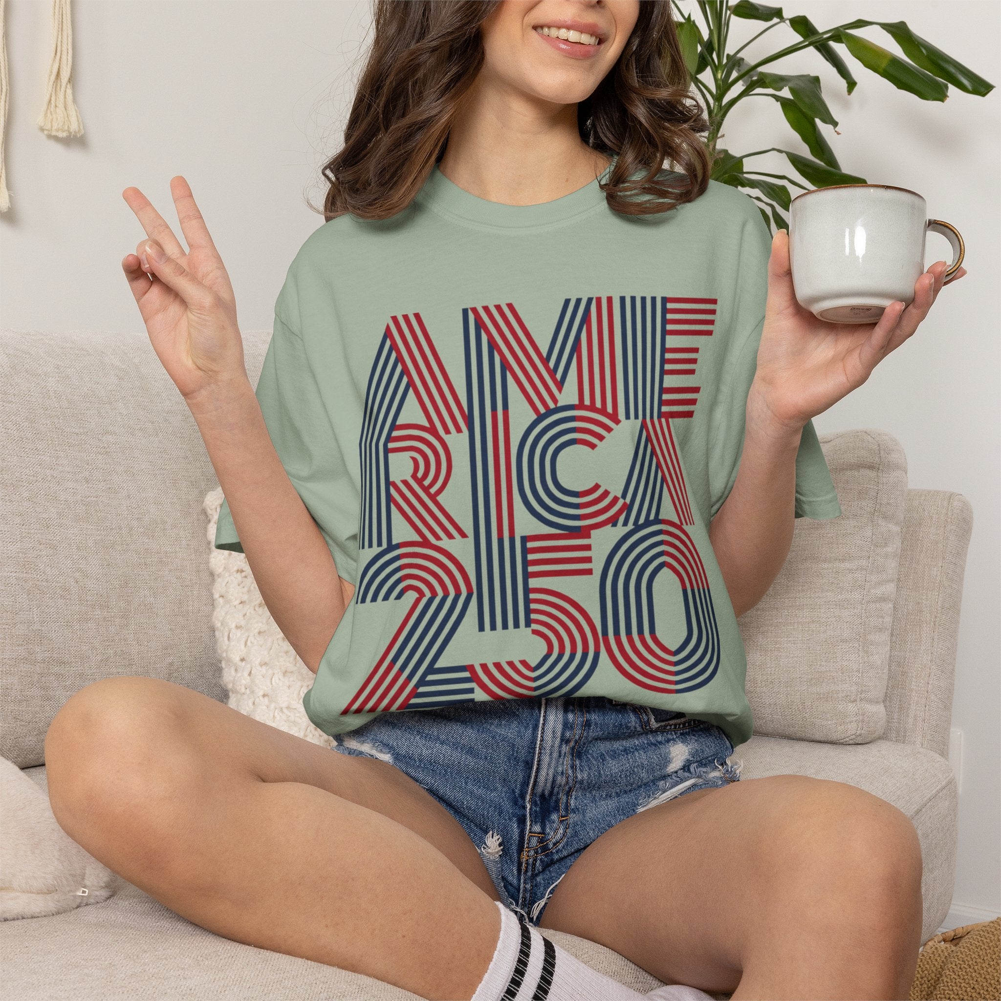 America 250 Unisex Personalized Garment-Dyed T-shirt