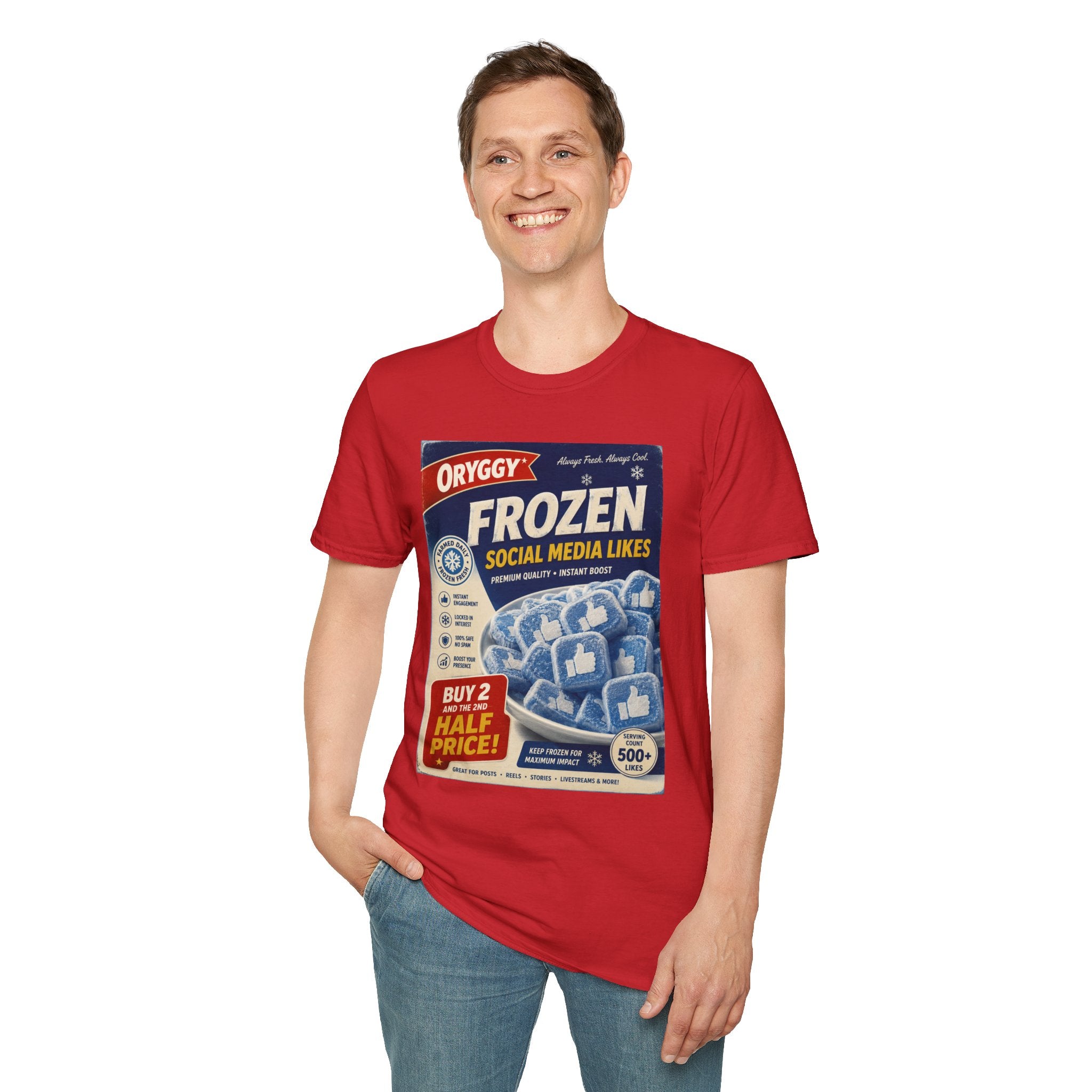 oryggy Originals Summer line 'Frozen Social Media Likes' Retro Graphic Tee