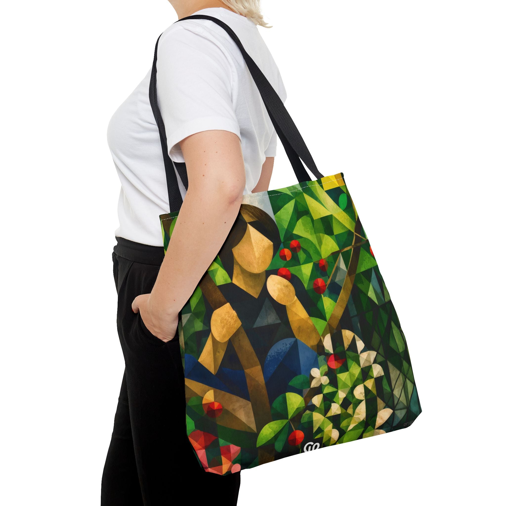 oryggy Originals Summer line Geometric Garden Tote Bag — Colorful Nature All-Over Print
