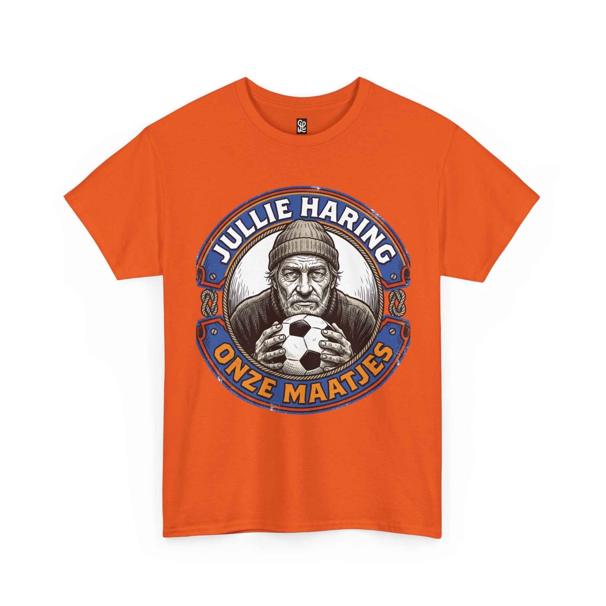 T-Shirt — Jullie Haring Onze Maatjes Vintage Fisherman Soccer Graphic