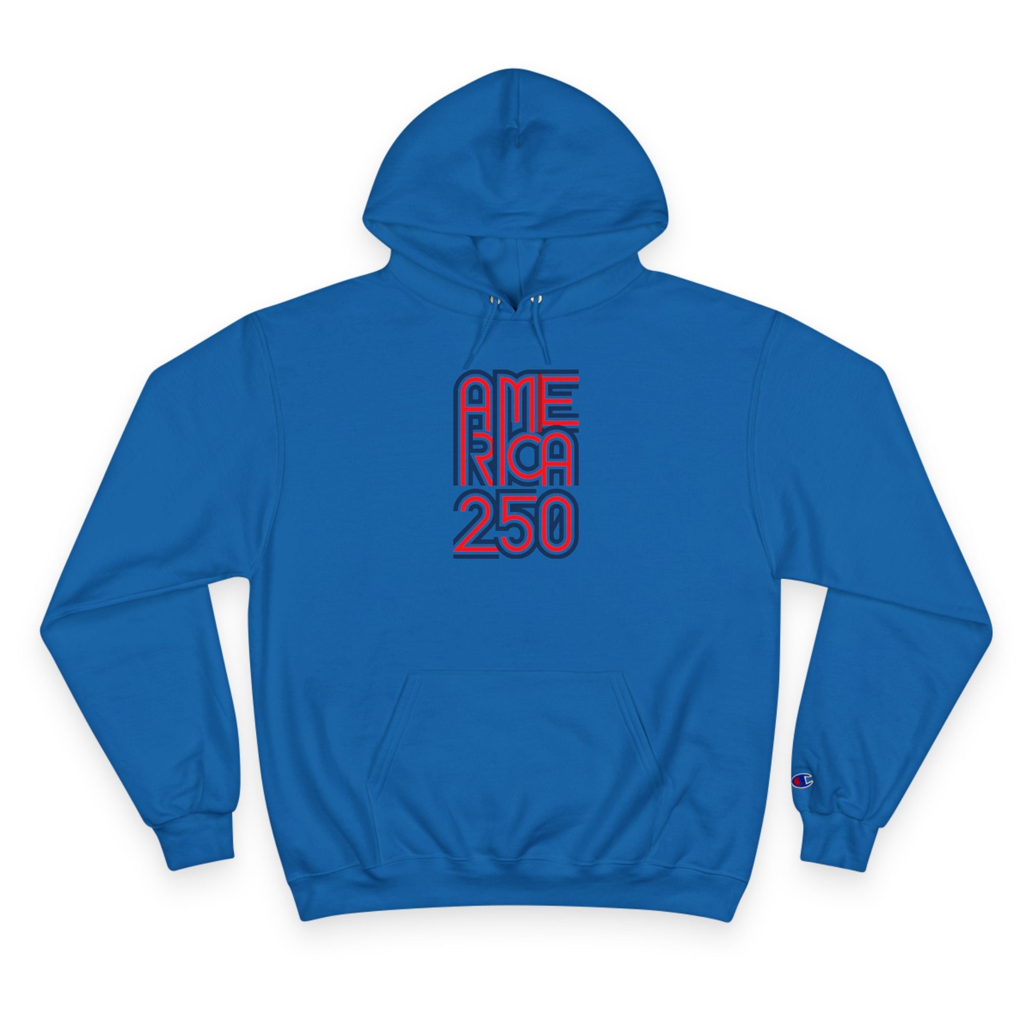 America 250 Hoodie — Retro Red & Blue 2026 Celebration Pullover - Oryggy