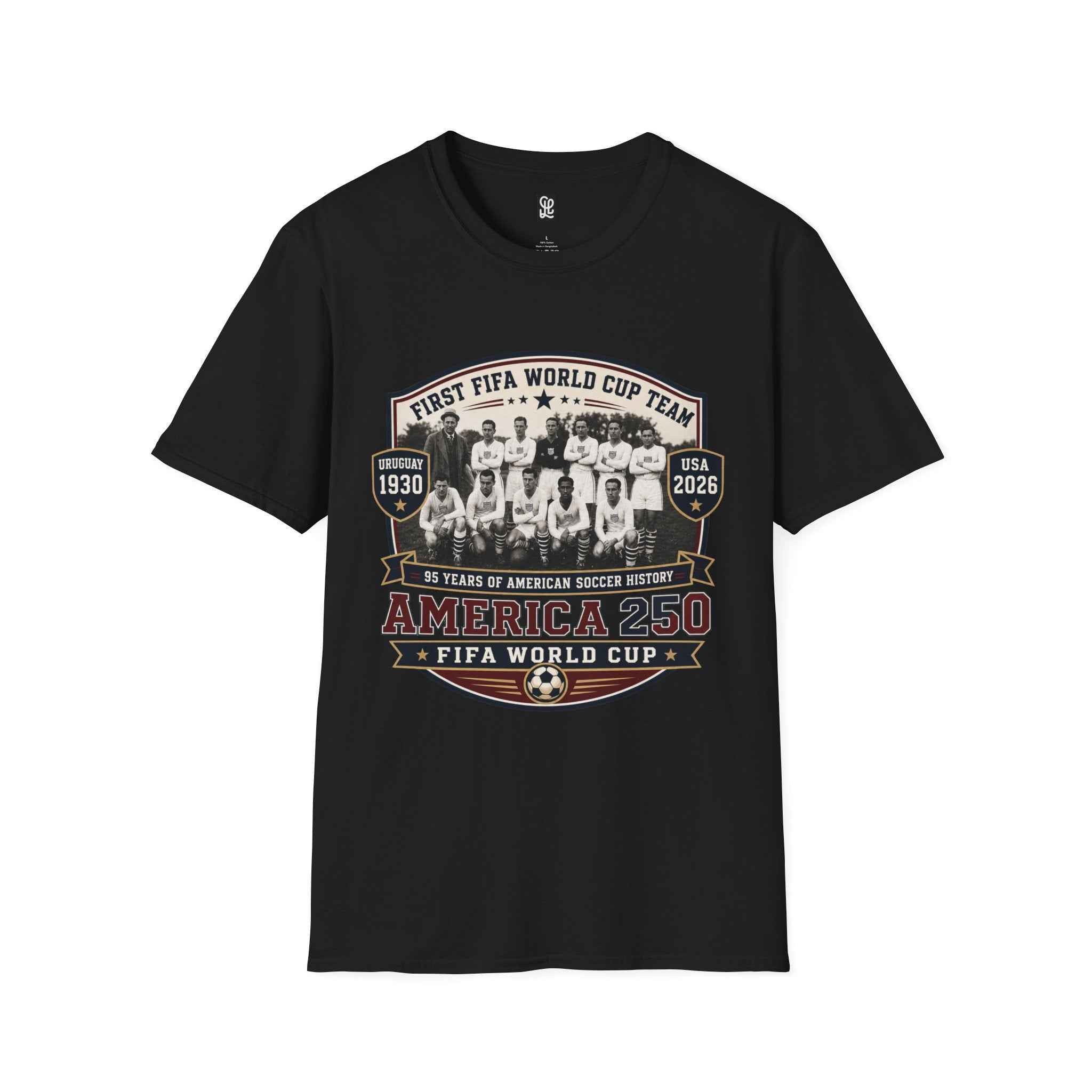 America 250 x FIFA World Cup 2026 USA Soccer Vintage Team T-Shirt — Uruguay 1930 Retro Soccer Tee