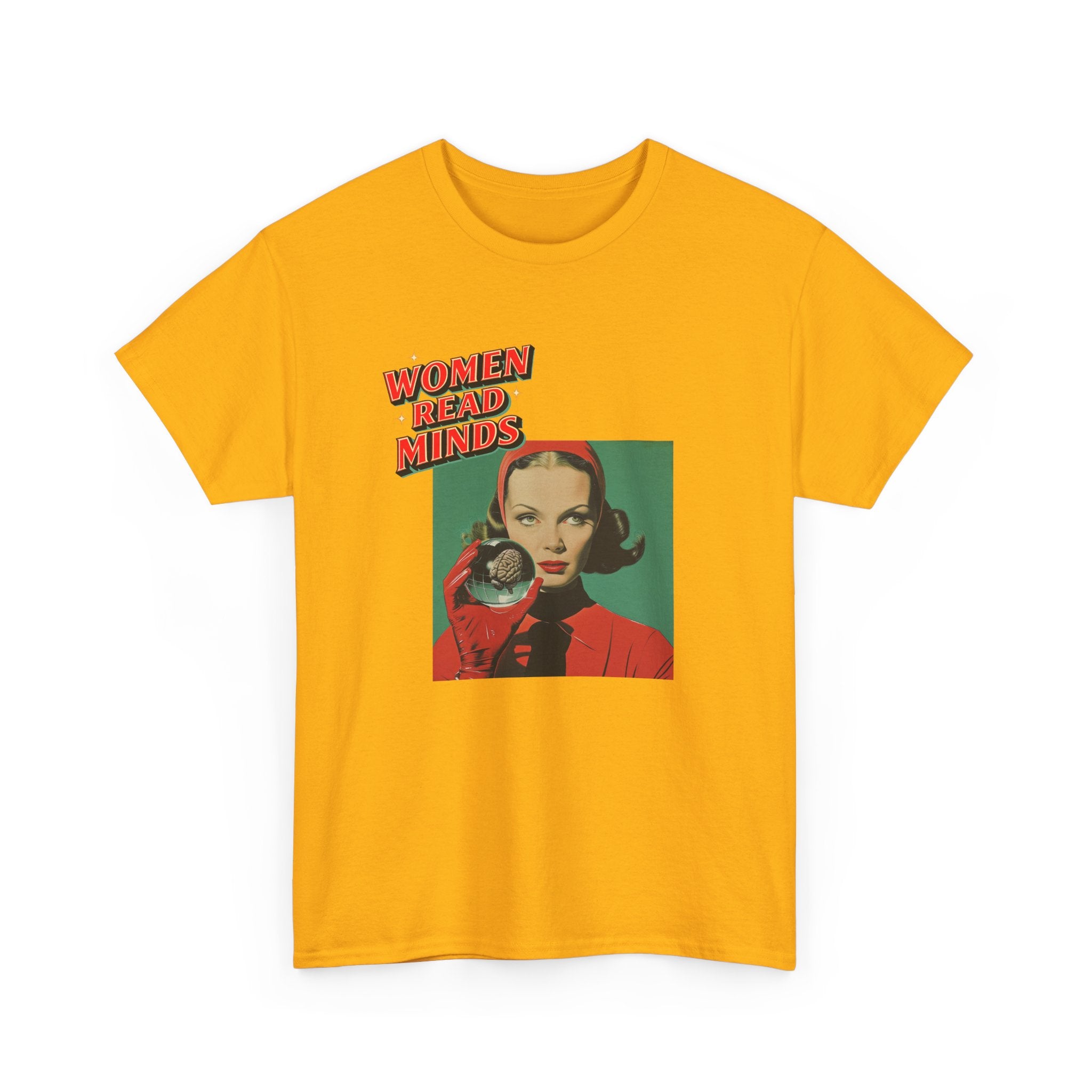 oryggy Originals Summer line Women Read Minds Tee — Retro Vintage Feminist Graphic T-Shirt