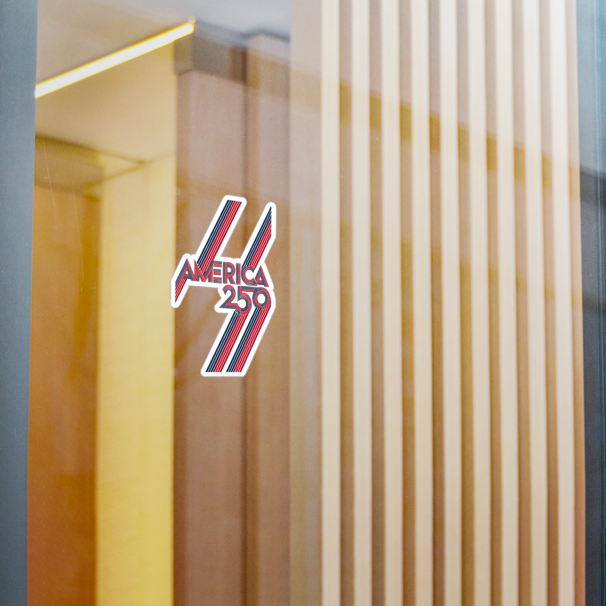 America 250 Retro Stripes Sticker | Kiss-Cut Vinyl Decal