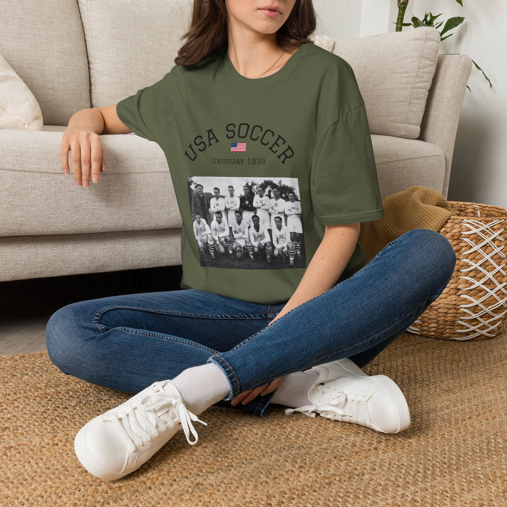 FIFA World Cup 2026 USA Soccer Vintage Team T-Shirt — Uruguay 1930 Retro Soccer Tee
