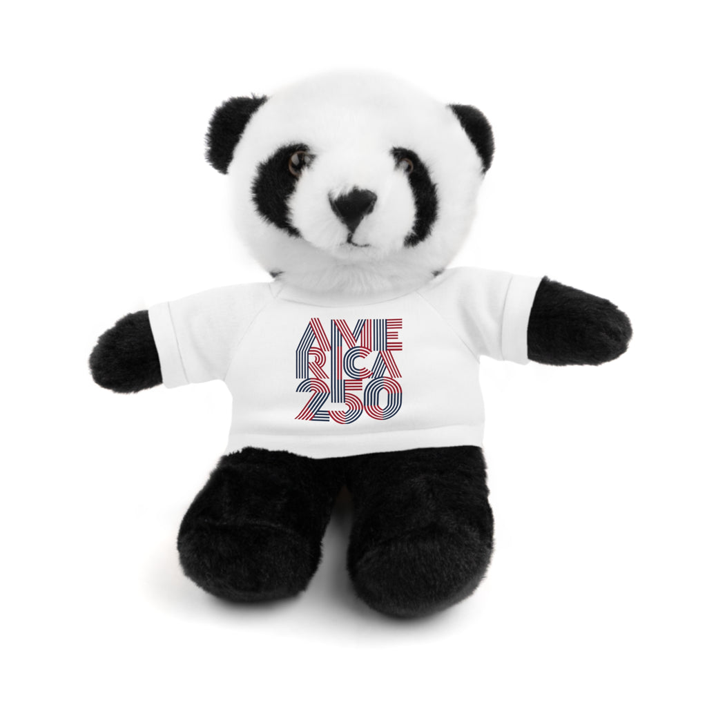 America 250 Teddy Bear plush | Patriotic stuffed animal with tee