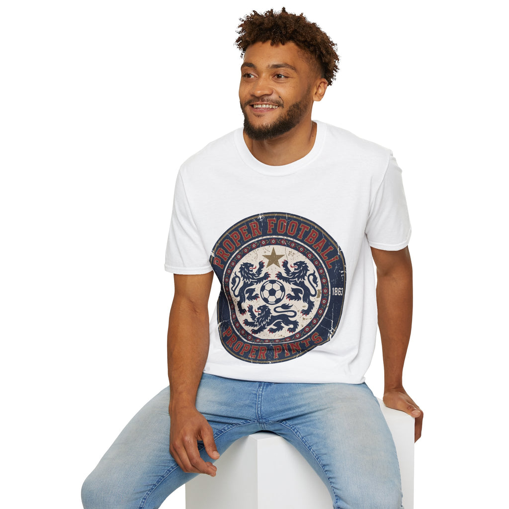 FIFA World Cup 2026 Personalized English Proper Football Soccer Graphic Tee — oryggy Vintage Crest Shirt