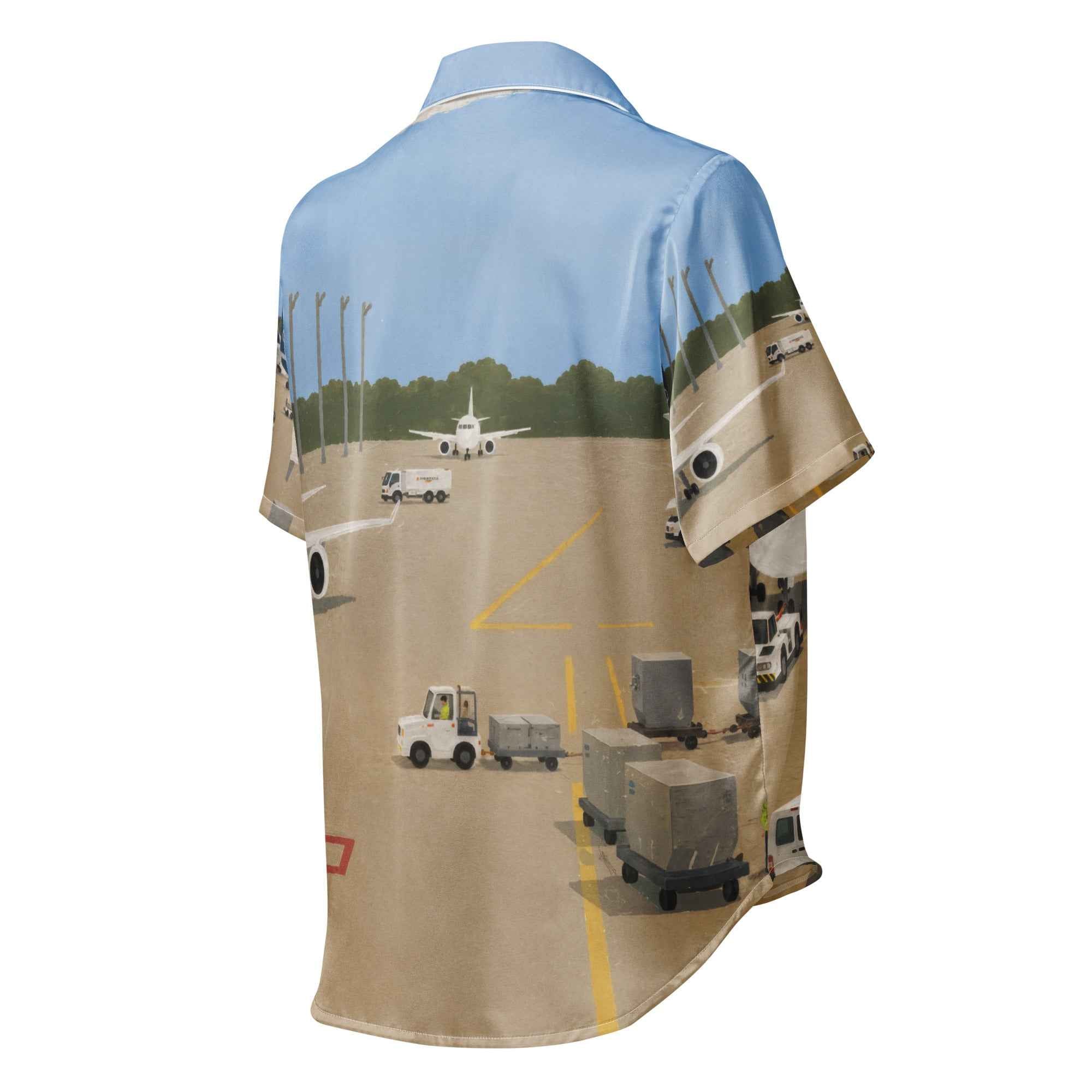 All-over print women’s short sleeve pajama top