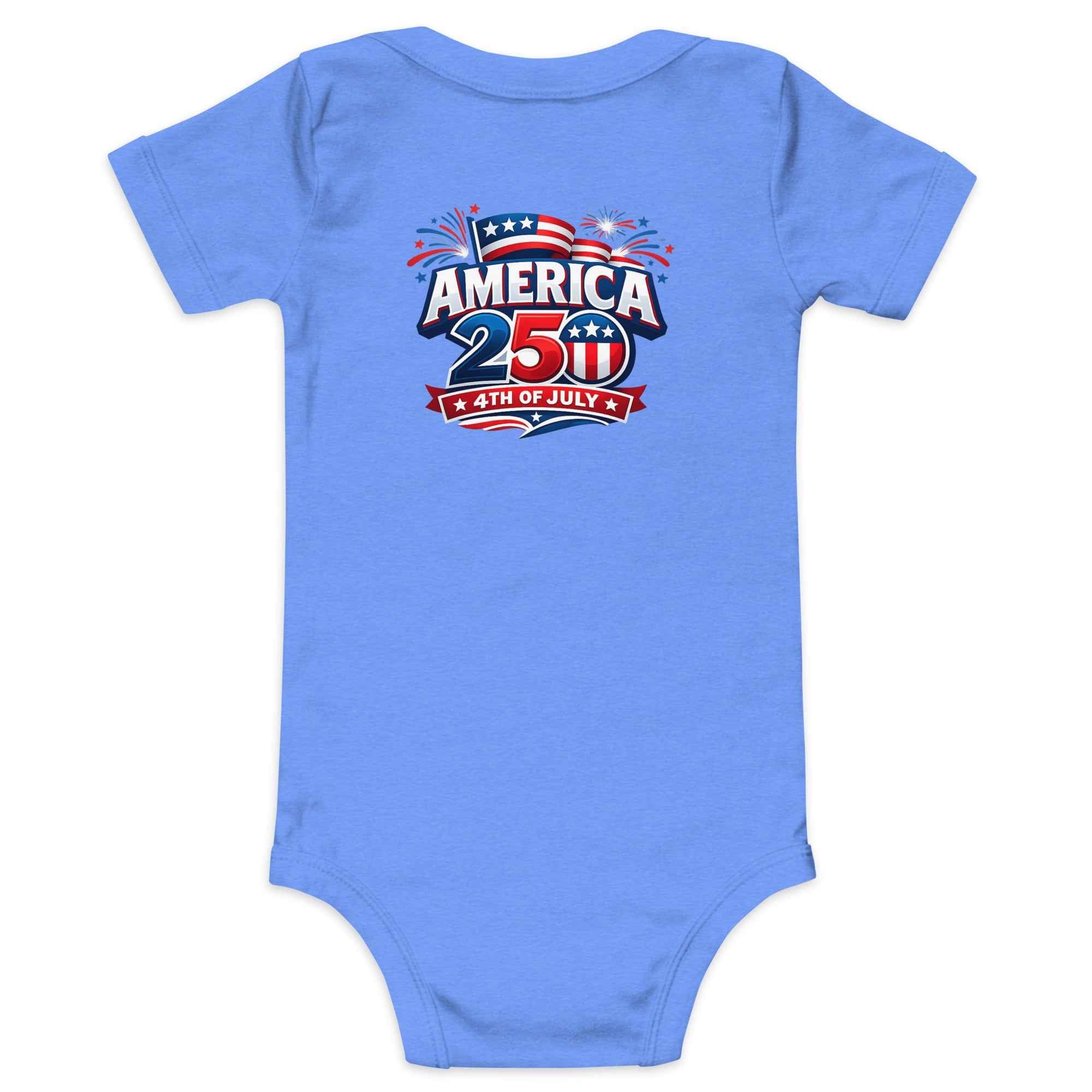 America 250 Born in 2026 Baby short sleeve one piece