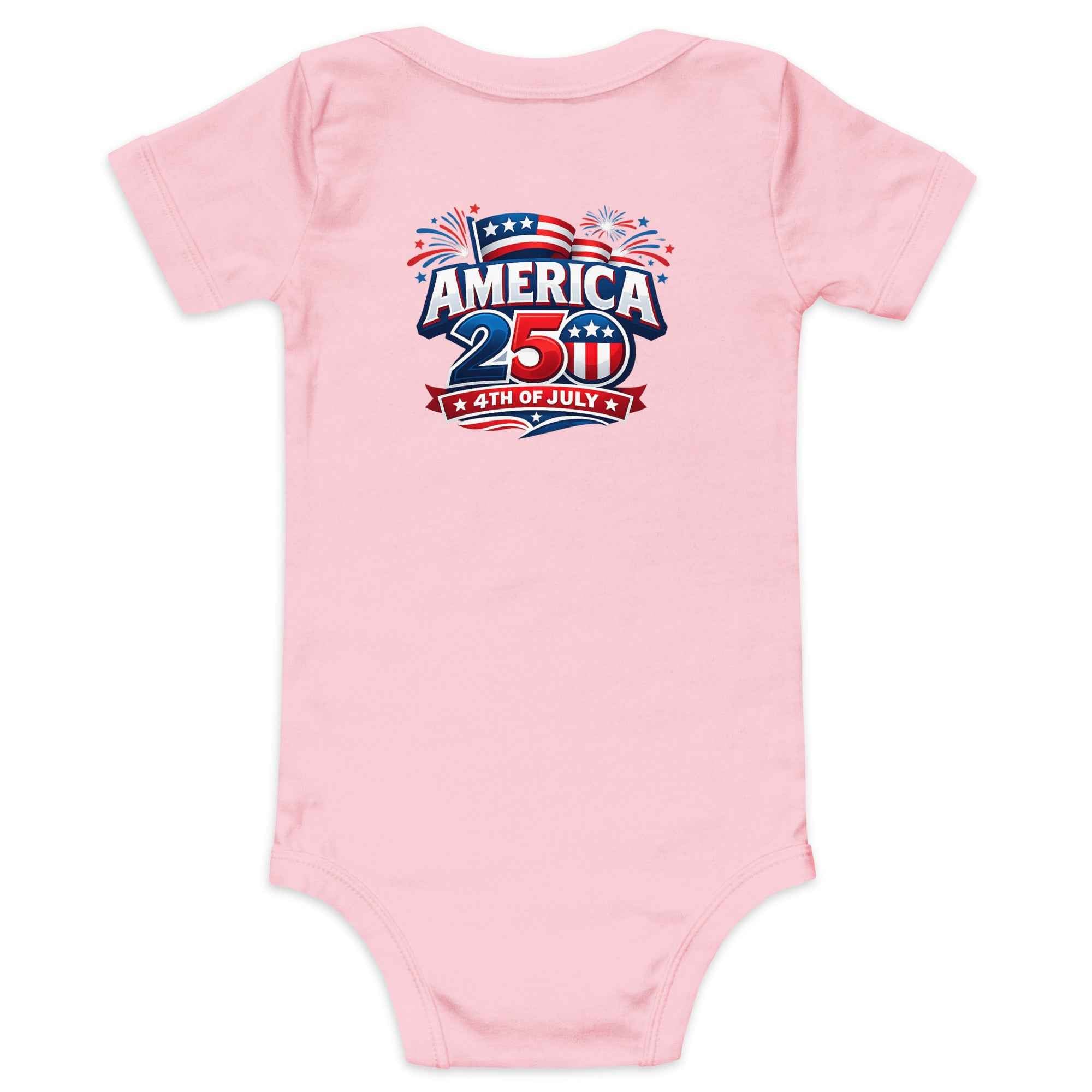 America 250 Born in 2026 Baby short sleeve one piece