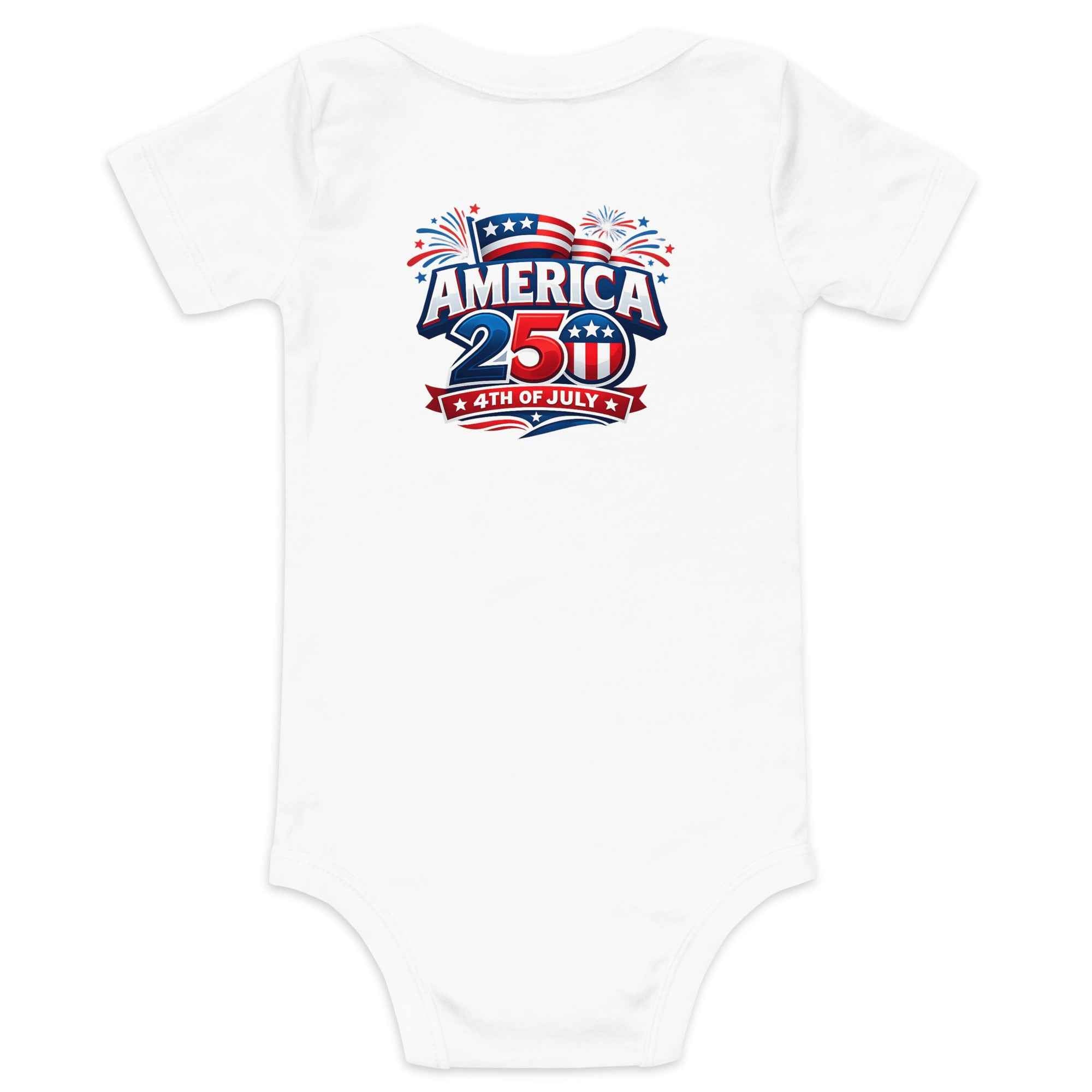 America 250 Born in 2026 Baby short sleeve one piece