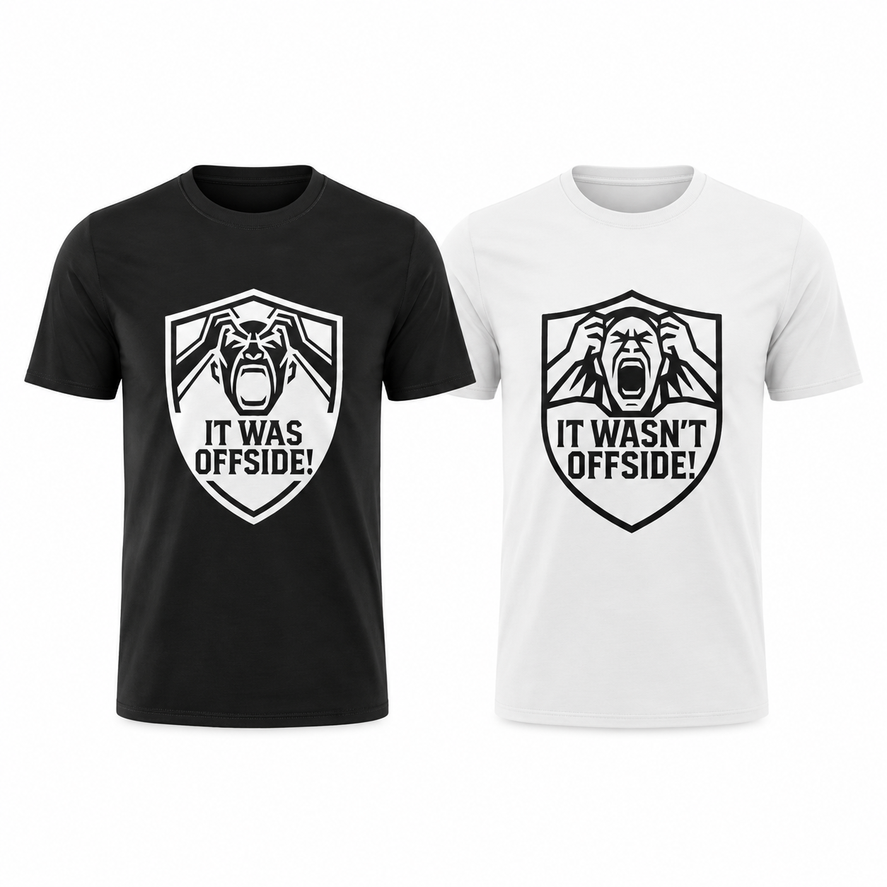 FIFA World Cup 2026 Bundle — oryggy "It Was vs It Wasn't Offside" Black & White Special Value T-Shirt 2-Pack - Oryggy