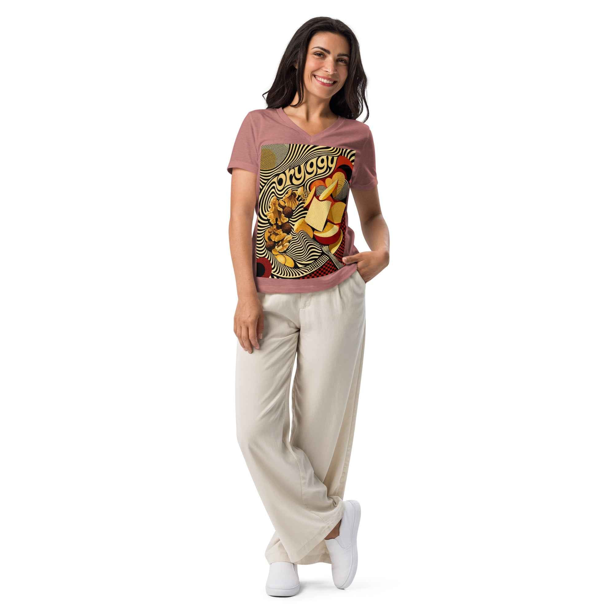oryggy Originals Summer line Women’s relaxed v-neck t-shirt
